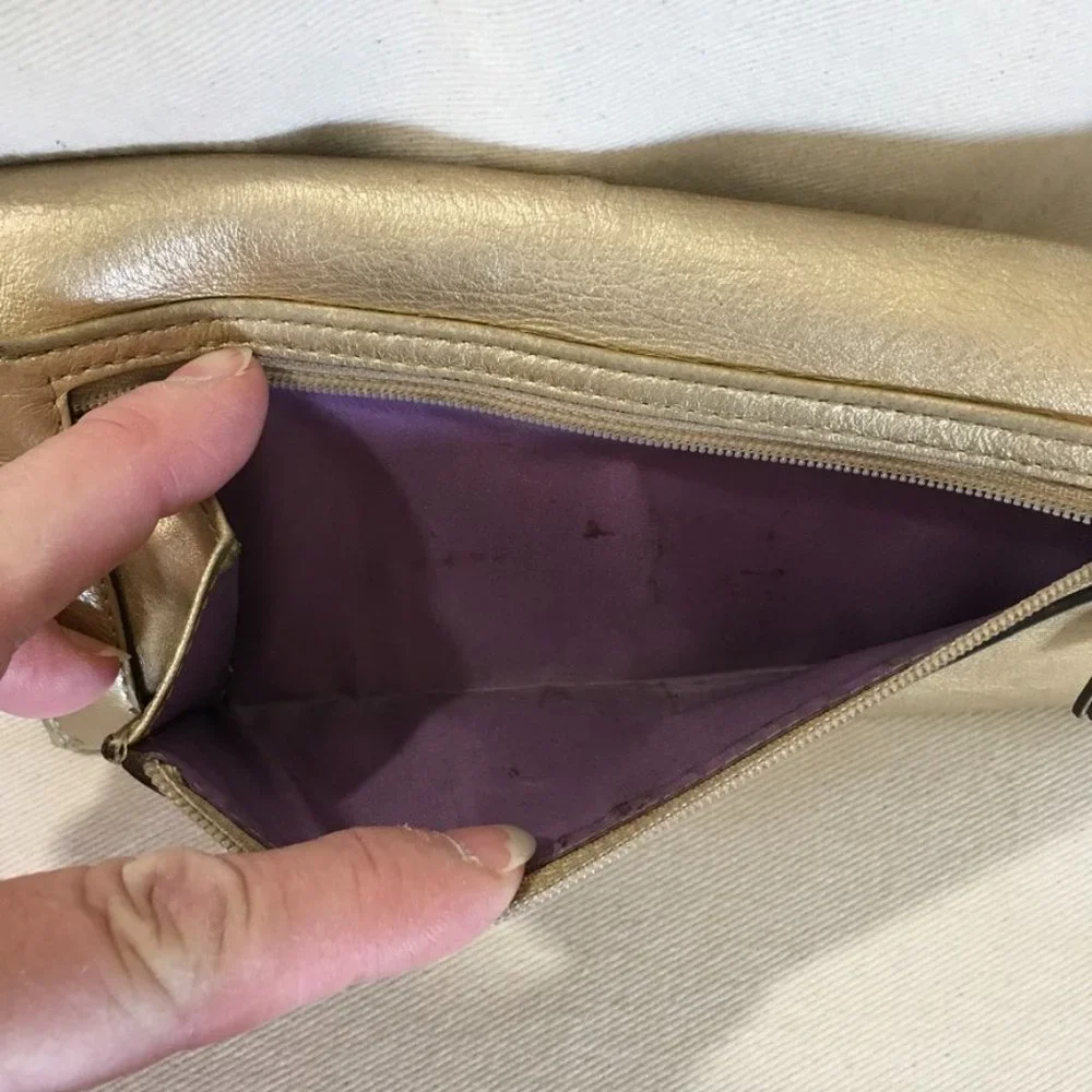 Coach Gold Wallet 7.5